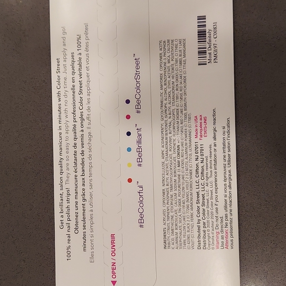 Any 2/$20 Most Definitely color street nails - Picture 2 of 2